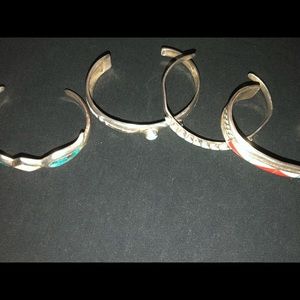 4 girls turquoise, coral, mother of pearl bracelet